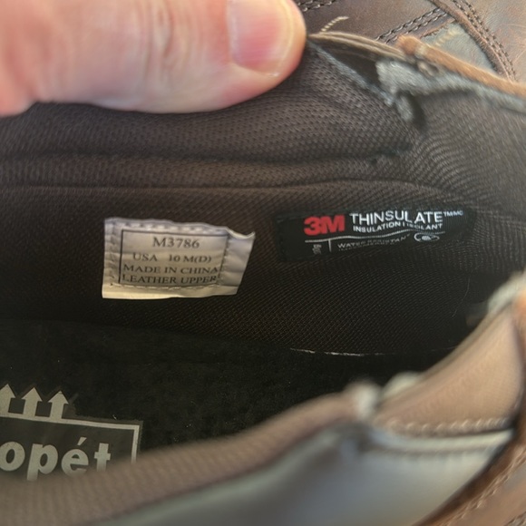 Propet Blizzard Ankle Zip Brown/Black Mens size 10 - Picture 3 of 5